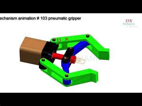 mechanism animation # 103 pneumatic gripper design 3 - YouTube ...