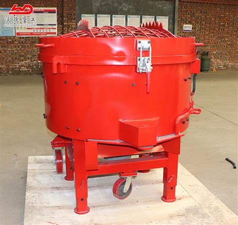 Kg Refractory Concrete Pan Mixer Mobile Wheels Pan Mixer Wodetec