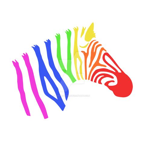 Rainbow Zebra Design By Debra Marie On Deviantart