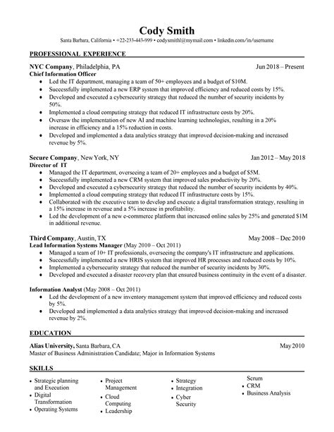 Templates For Chief Supply Chain Officer Resume Example Powerful Lines