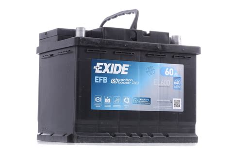 Exide Start Stop El Batteri Ah V A B Efb Batteri L