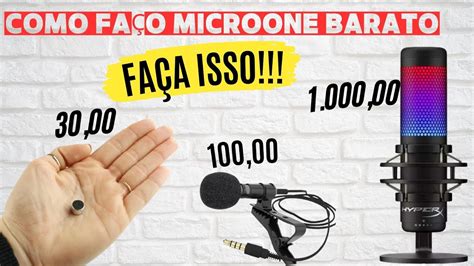 Como Fazer Um Microfone De Lapela CELULAR Velho Somautomotivo