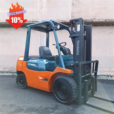 Orignal Japanese 3 Ton Fd30 Used Toyota Forklift Diesel 5ton Fd50