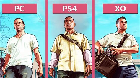 Grand Theft Auto Gta Pc Vs Ps Vs Xbox One Graphics