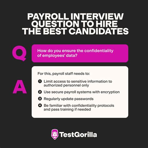 70 Payroll Interview Questions Answers Testgorilla