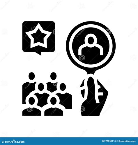 Act Role Model Glyph Icon Vector Illustration Stock Vector