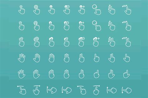 15 Free Gesture Icon Sets for Mobile Developers