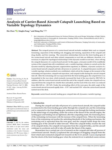 Analysis of Carrier-Based Aircraft Catapult Launch | PDF | Aircraft ...