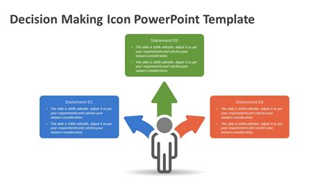 Decision Making Icon Powerpoint Template Ppt Templates