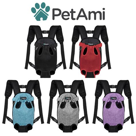 Petami Dog Carrier Backpack Adjustable Dog Pet Cat Front Carrier