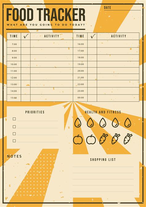 Free Food Journal Printable