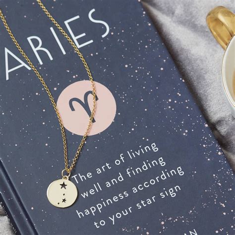 Aries Star Sign Necklace In Silver Or Gold Vermeil By Muru