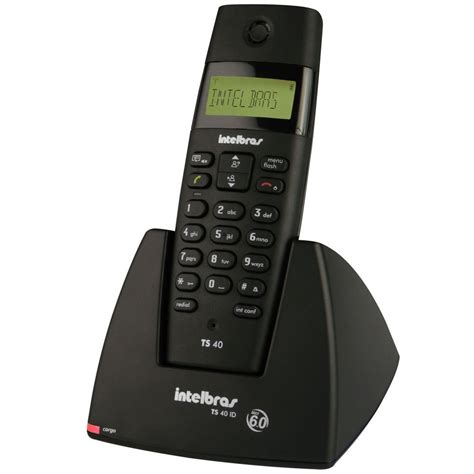 Telefone Sem Fio Intelbras Dect TS 40 ID E Identificador De