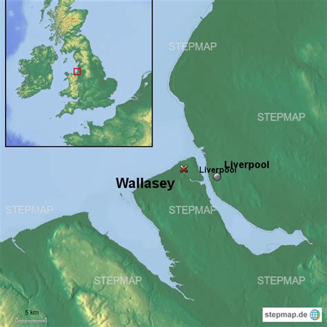 Stepmap Wallasey Landkarte Für Deutschland