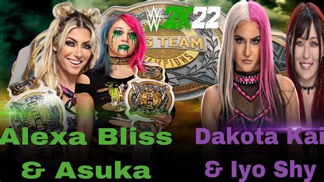 Wwe2k22 Crown Jewel Alexa Bliss And Asuka Vs Dakota Kai And Iyo Sky For