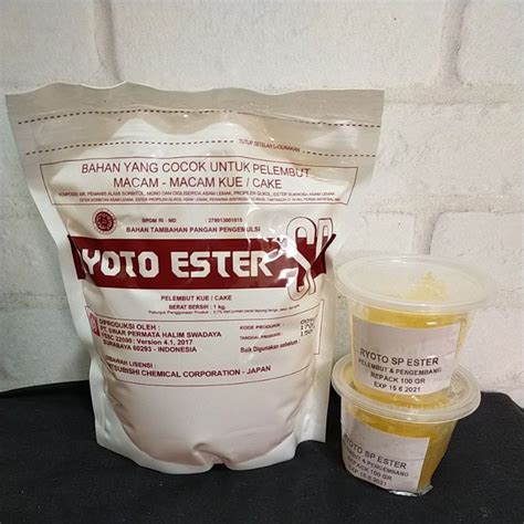 Jual RYOTO SP Ester Emulsifier Pelembut Pengembang Kue 100GR Shopee