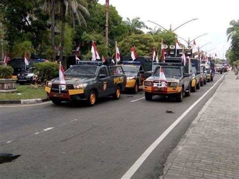 Infopublik Polda Kalteng Gelar Parade Merah Putih Di Tugu Soekarno