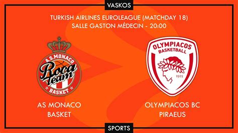 Live Monaco Olympiacos