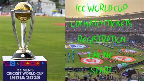 Online Tickets Registration Start : ICC Men's World Cup 2023