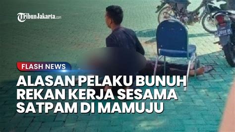 Polisi Ungkap Alasan Pelaku Pembunuhan Rekan Kerja Sesama Satpam Kantor