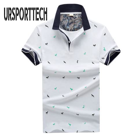 New Brand Polos Mens Printed Polo Shirts Summer Cotton Short Sleeve