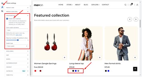 How to enable color swatches on product – gloryio.com