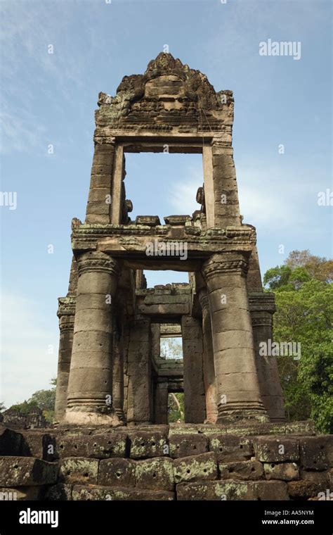 Preah Khan Angkor Cambodia The Two Story Pavilion Aka The Sacred