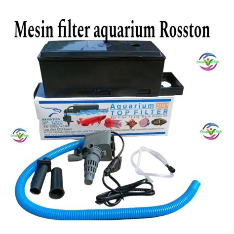 Jual Mesin Box Filter Aqurium Rosston Rs Low Watt Banget Power