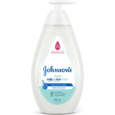 Johnson S Baby Bath Milk Rice 500ml Woolworths