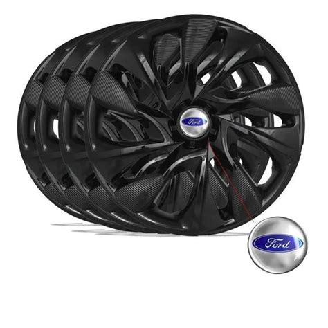 Jogo De Calota Esportiva Ds4 Black Aro 14 Ford Edge ELITTE Calota