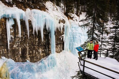 Johnston Canyon Icewalk From Banff 2023 Alberta