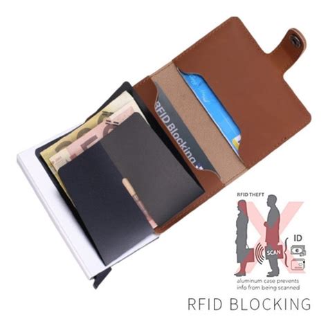 Mini Carteira Masculina Rfid Pop Up Automatica Slim Pequena Frete Gr Tis