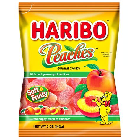 Haribo Peaches Gummi Candy 142g International Food Shop