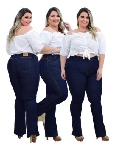 Cal A Modeladora Legging Jeans Flare Plus Size Mais Conforto Mercadolivre