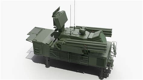 Sistema de defensa aérea Pantsir S1 SA 22 Greyhound Modelo 3D 79