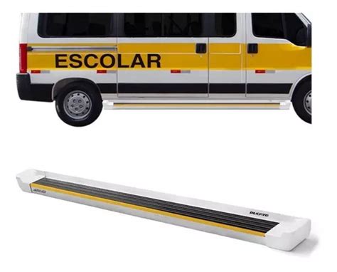 Estribo Exclusiva Branco Van Escolar Ducato Teto Baixo 2006