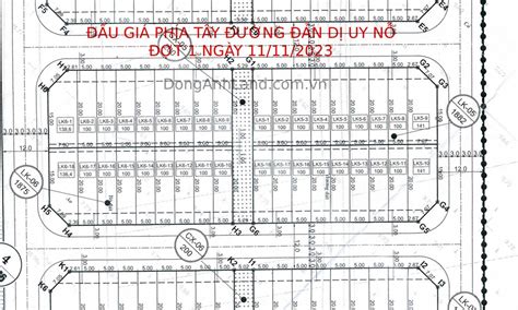 Khu đấu Giá Phía Tây đường Đản Dị Uy Nỗ Đông Anh