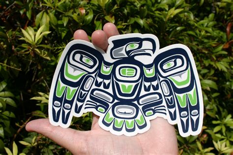 Tribal Seahawk Sticker – Discovery Stickers