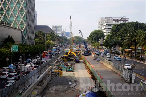 Foto Progress Pembangunan Proyek Mrt Jakarta Fase A Capai Persen