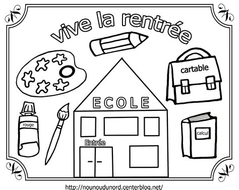 Dessins De Coloriage Rentr E Maternelle Imprimer Sur Laguerche 7254