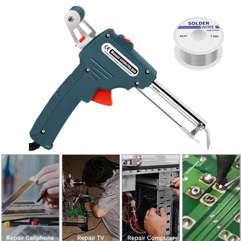 Soldering Gun Kit W Auto Solder Feed Hand Held Soldering Iron Welding