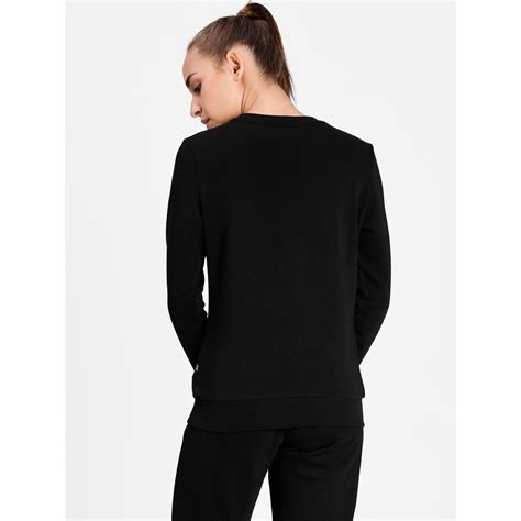 Puma Essentials Metallic Logo Women Black Sweatshirt Buy Puma