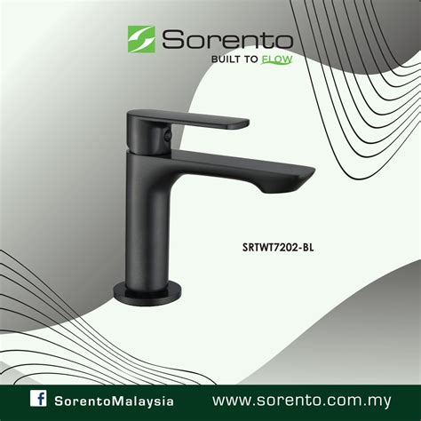 Sorento Srtwt Bl Basin Cold Tap Black Colour Basin Faucet Basin