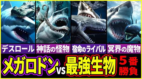 【ゆっくり解説】メガロドンvs最強生物 5番勝負！神話の魔物との対決 永遠のライバルとの勝負の結末は Youtube