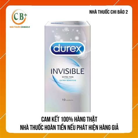 Bao Cao Su Durex Invisible Extra Thin Extra Sensitive Bao Shopee