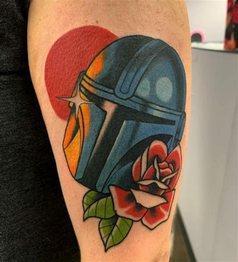 Best Mandalorian Helmet Tattoo Ideas That Will Blow Your Mind