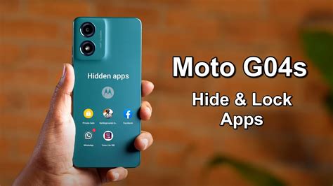 How To Hide Lock Apps In Moto G S Youtube