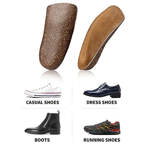 Walkhero Length Arch Support Cork Insoles For Flat Feet Plantar