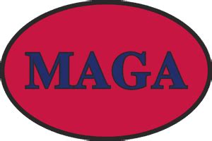 MAGA Oval Bumper Sticker for sale