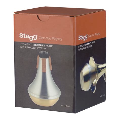 Offline Stagg Straight Trumpet Mute Brass Bottom Gear Music